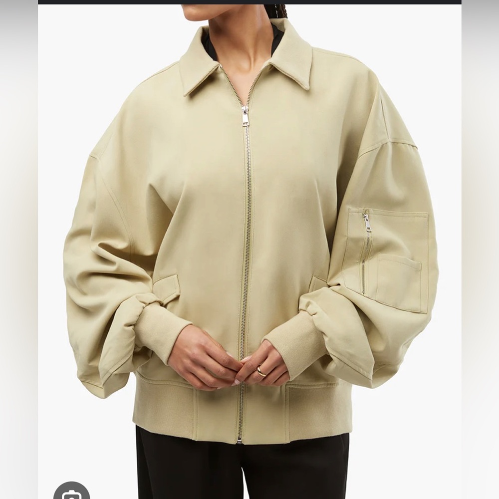 NWT WeWoreWhat Oversized Twill Bomber Jacket